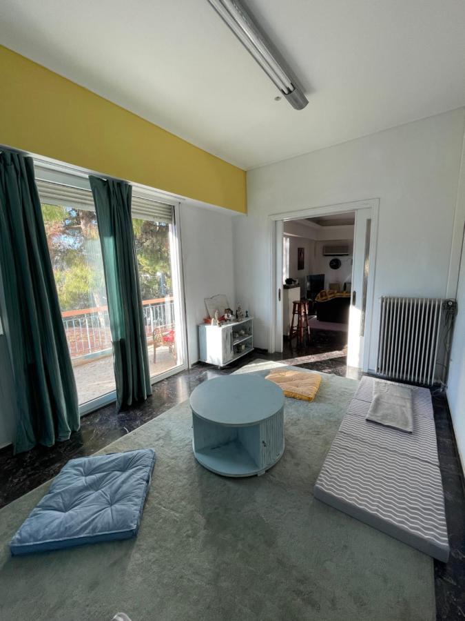 Spacious Apartment With Balconies, Ac, King Bed, Near Dt And Transports Athén Kültér fotó